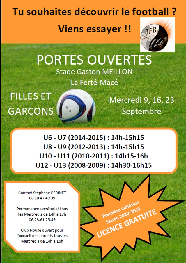 Foot 2020 Portes Ouvertes