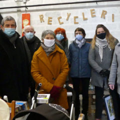 Les élus fertois en visite à la recyclerie «Les Fourmis Fertoises»