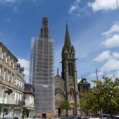 Démontage de l&rsquo;échafaudage de l&rsquo;Eglise
