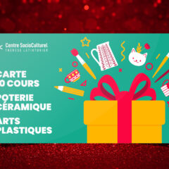 Carte de 10 cours Poterie ou Arts Plastiques : l’idée cadeau « booster de créativité » !