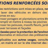 Alerte sécheresse renforcée