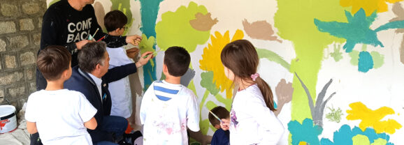 Une fresque collective pour végétaliser une école fertoise
